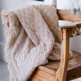 Pom Pom At Home DELPHINE OVERSIZED THROW Blush 60 x 90