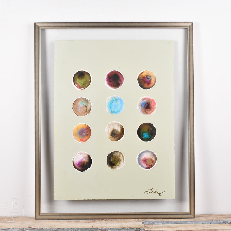 By Lacey EXPECTATION BUBBLES FRAMED FLOATED PAINTING - SERIES 4 NO 3