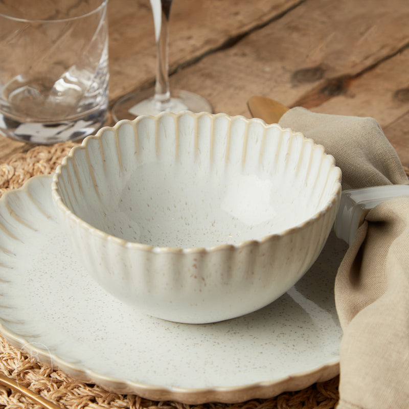 Casafina by Costa Nova MALLORCA SOUP/CEREAL BOWL Sand Beige