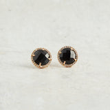Virtue GEMSTONE STUD EARRINGS Black