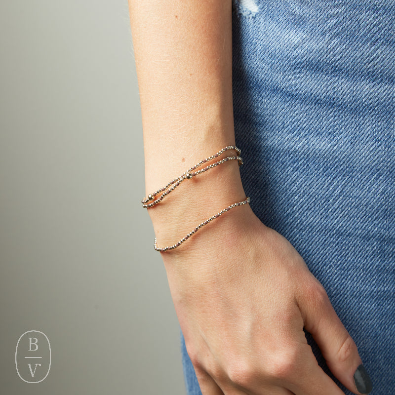 eNewton Design HOPE SINCERITY GOLD PATTERN BEAD BRACELET