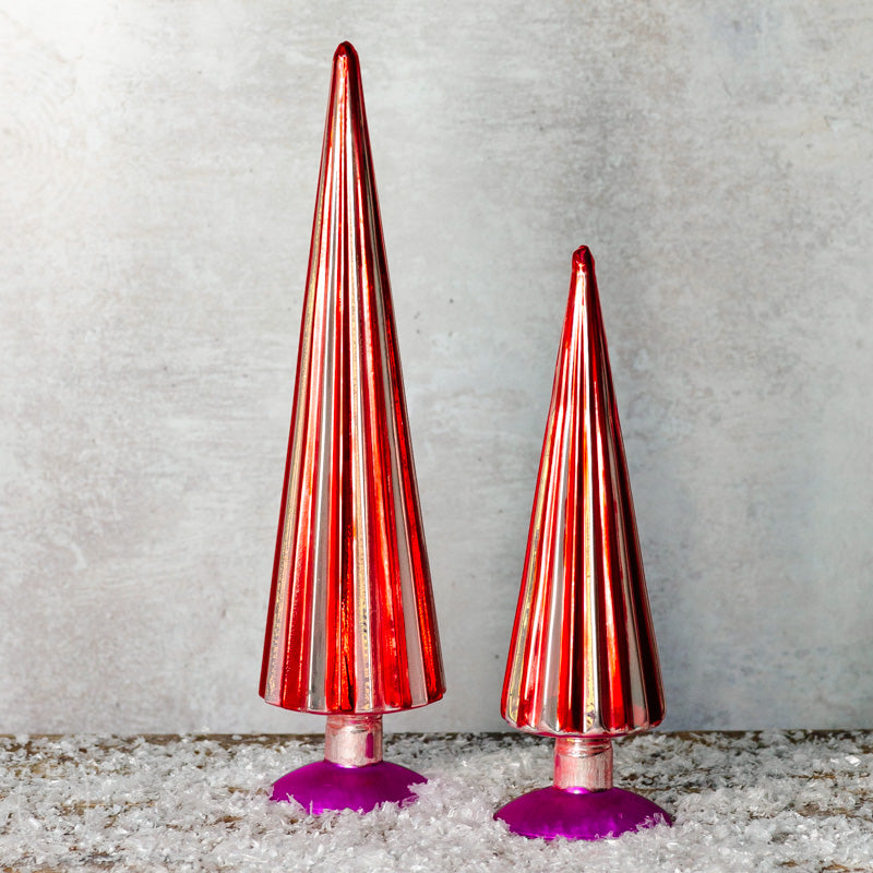 Cody Foster PLEATED GLASS TREE Crimson