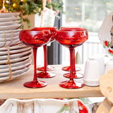 HOLIDAY STEMMED CHAMPAGNE COUPE GLASS