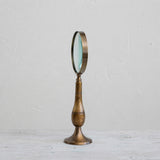 Creative Co-op BRASS BONE MAGNIFYING GLASS ON STAND