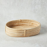 Creative Co-op OVAL RATTAN BASKET Natural Medium