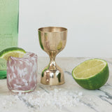Creative Co-op BRASS DOUBLE SIDED COCKTAIL JIGGER