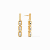 Julie Vos BAGUETTE TIER EARRINGS Cubic Zirconia