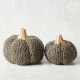 Creative Co-op COTTON BLEND BOUCLE VELVET PUMPKIN Slate