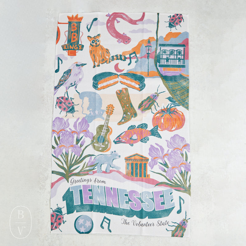 Geometry GREETINGS FROM TENNESSEE TEA TOWEL