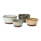 Creative Co-op REACTIVE GLAZE STONEWARE SNACK BOWL Blue