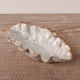 Dixie Pottery ANNA CLAIR RING DISH White