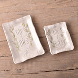 Dixie Pottery MR & MRS TRAY