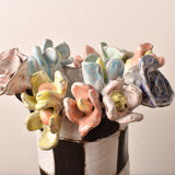 Dixie Pottery VASE NO 5 ASSORTED FLOWERS AROUND TOP