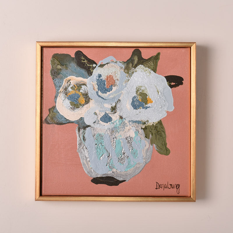 Vicki Denaburg FRAMED CORAL FLORAL 1