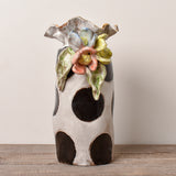 Dixie Pottery VASE NO.5 3 FLOWERS GOLD RIM JULY 2026 2