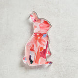 Lauren Dunn ACRYLIC BUNNY IN COLOR Pink