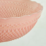 Creative Co-op PRESSED GLASS SCALLOPED FOOTED BOWL