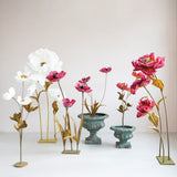 Creative Co-op PAPER FLOWERS WITH STAND