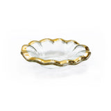 Annieglass RUFFLE SOAP DISH Gold