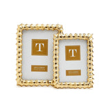 Two's Company GOLD WAVE PHOTO FRAME