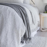 Pom Pom At Home MONTAUK THROW Ocean 50x60