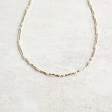 eNewton Design HOPE UNWRITTEN CHOKER NECKLACE Pearl 3mm
