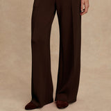 Varley THE WIDE LEG PANT 28 Coffee Bean Marl