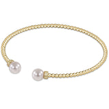 eNewton Design CLASSIC PEARL CUFF Gold 2mm