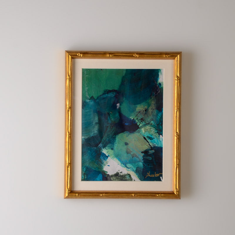 FRAMED PALETTE SERIES 8X10 GOLD BAMBOO No 7