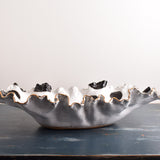 Dixie Pottery MISC FREE FORM WITH 24K GOLD LUSTER BW DOTS 1