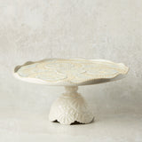 Casafina by Costa Nova CRISTAL FOOTED PLATE Mother of Pearl
