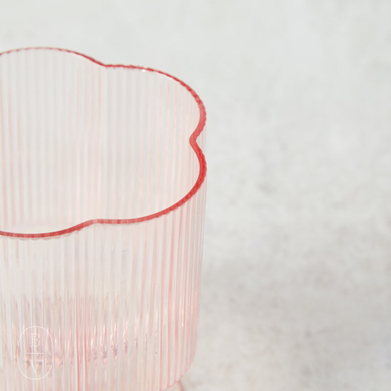 Creative Co-op FLOWER SHAPED STEMMED WINE GLASS