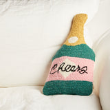 Peking Handicraft CHAMPAGNE BOTTLE HOOK PILLOW