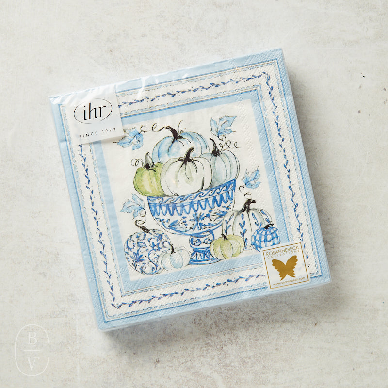 Boston International CHINOISERIE PUMPKINS LUNCHEON NAPKINS