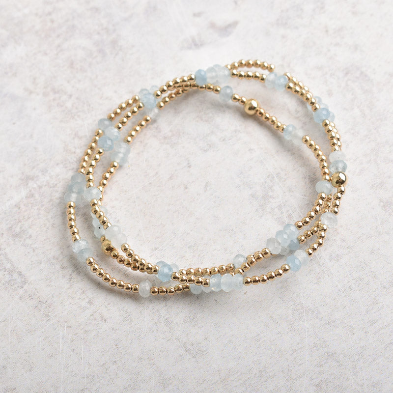 eNewton Design HOPE UNWRITTEN GEMSTONE GOLD BRACELET