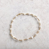 SINCERITY GEMSTONE AND PEARL GOLD BRACELET