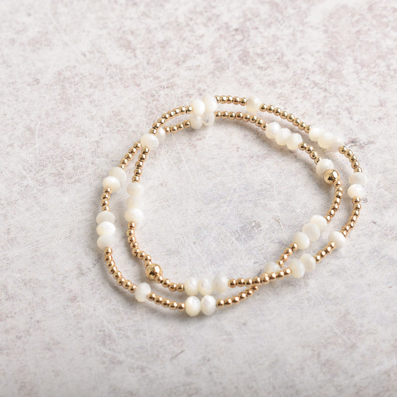 eNewton Design HOPE UNWRITTEN GEMSTONE GOLD BRACELET
