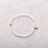 eNewton Design HOPE CLASSIC SIGNATURE CROSS SMALL GOLD CHARM BRACELET FW26 Milkshake