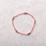 eNewton Design HOPE PURPOSE GOLD BRACELET FW26 Pink Champagne