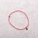 eNewton Design HOPE CLASSIC SIGNATURE CROSS SMALL GOLD CHARM BRACELET FW26 Pink Champagne