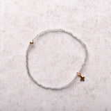 eNewton Design HOPE CLASSIC SIGNATURE CROSS SMALL GOLD CHARM BRACELET FW26 Morning Mist
