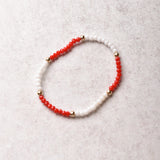eNewton Design GAMEDAY FLIRTY PRESENCE BRACELET Red White