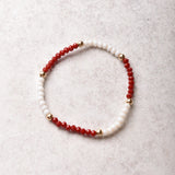 eNewton Design GAMEDAY FLIRTY PRESENCE BRACELET Crimson White