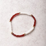 eNewton Design GAMEDAY FLIRTY PRESENCE BRACELET Maroon White