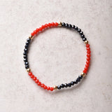 eNewton Design GAMEDAY FLIRTY PRESENCE BRACELET Red Navy