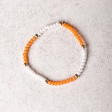 eNewton Design GAMEDAY FLIRTY PRESENCE BRACELET Orange White