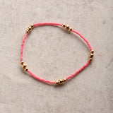 eNewton Design HOPE PURPOSE GOLD BRACELET Bubblegum