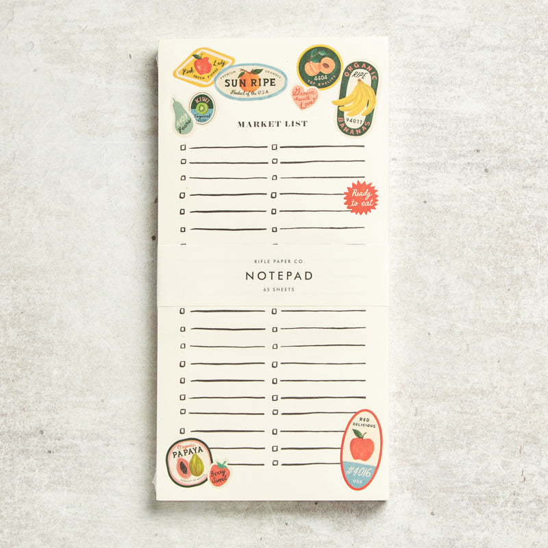 Rifle Paper Co MARKET SHOPPING PAD Fruit Stickers