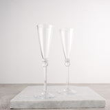 Simon Pearce HARTLAND CHAMPAGNE FLUTES SET OF TWO