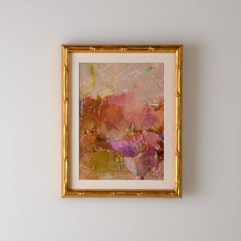 FRAMED PALETTE SERIES 8X10 GOLD BAMBOO No 14
